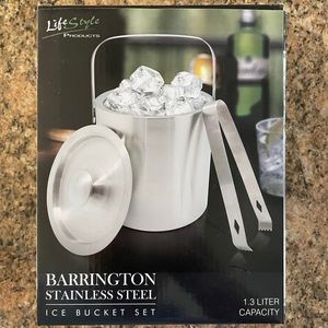 Barrington Stainless Steel Ice Bucket Set.